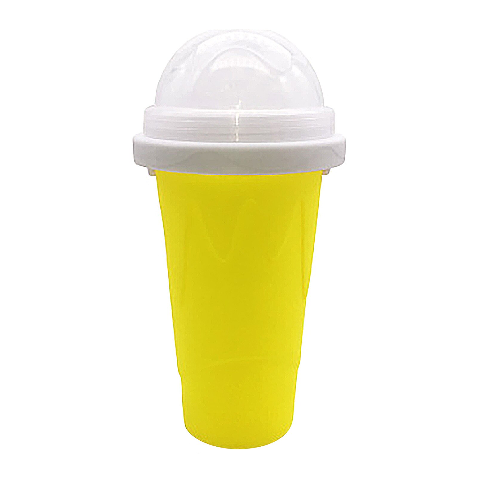 Summer DIY Smoothie Cup Pinch Into Ice Cup Silicone Double Layer Homemade Ice Cream Milkshake Juice Cup Summer Cold Keeping Cups: D