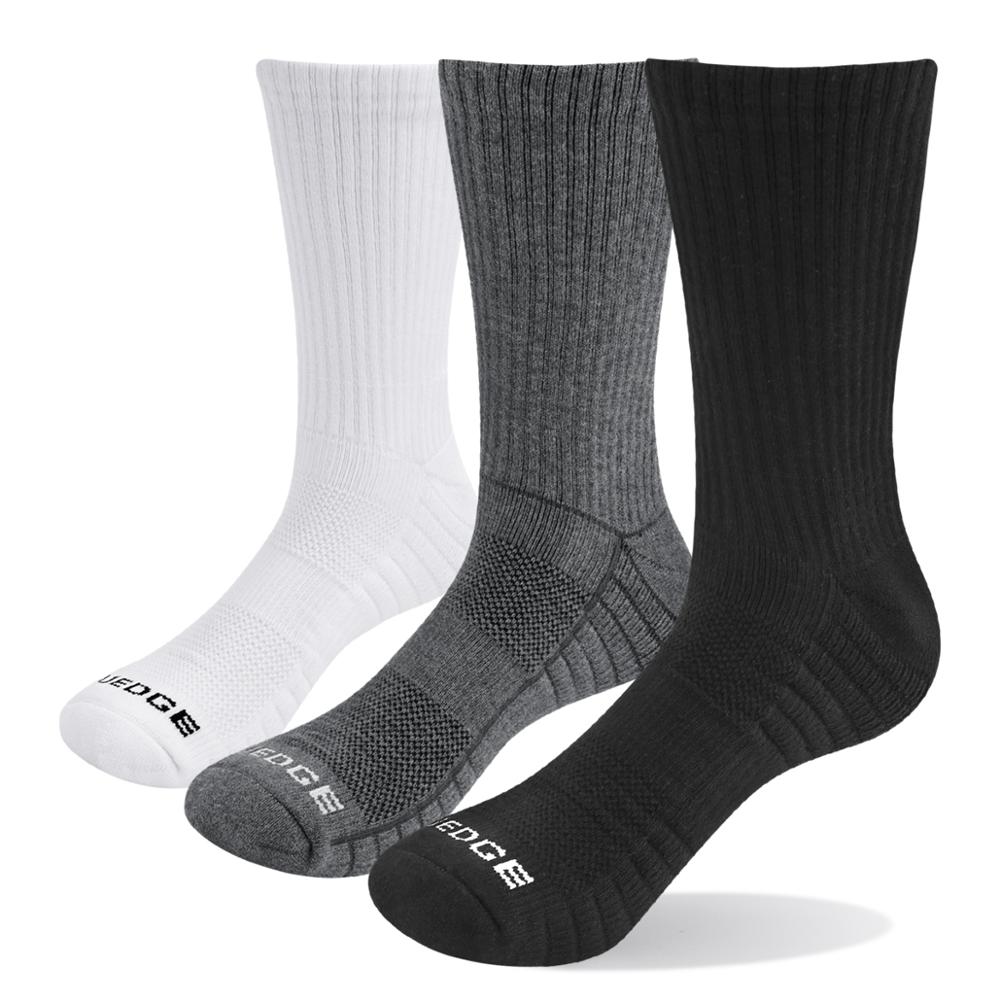 YUEDGE 3 pairs of socks men's black socks white socks formal cotton socks brand breathable work casual socks