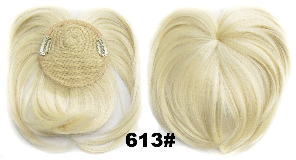 Clip in on synthetic top closure hair fringe head skin hair bang B7 18 colours available 4pcs/lots