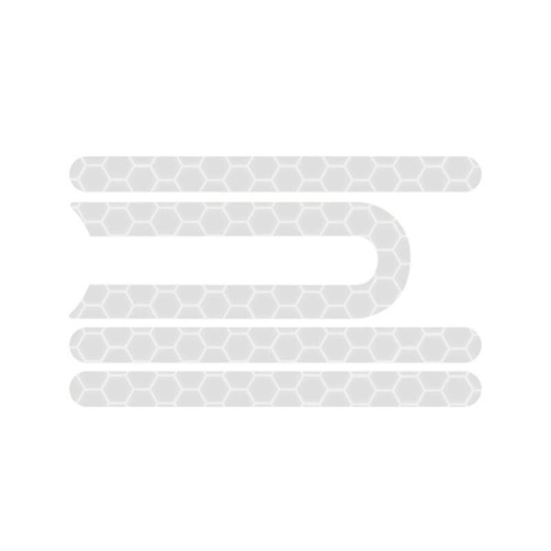 Elektrische Rolle Skateboard Vorne Hinten Rad Reifen Deckt Schutzhülle Hülse Reflektierende Aufkleber für Xiaomi M365 Profi Radfahren Teile: Silber-