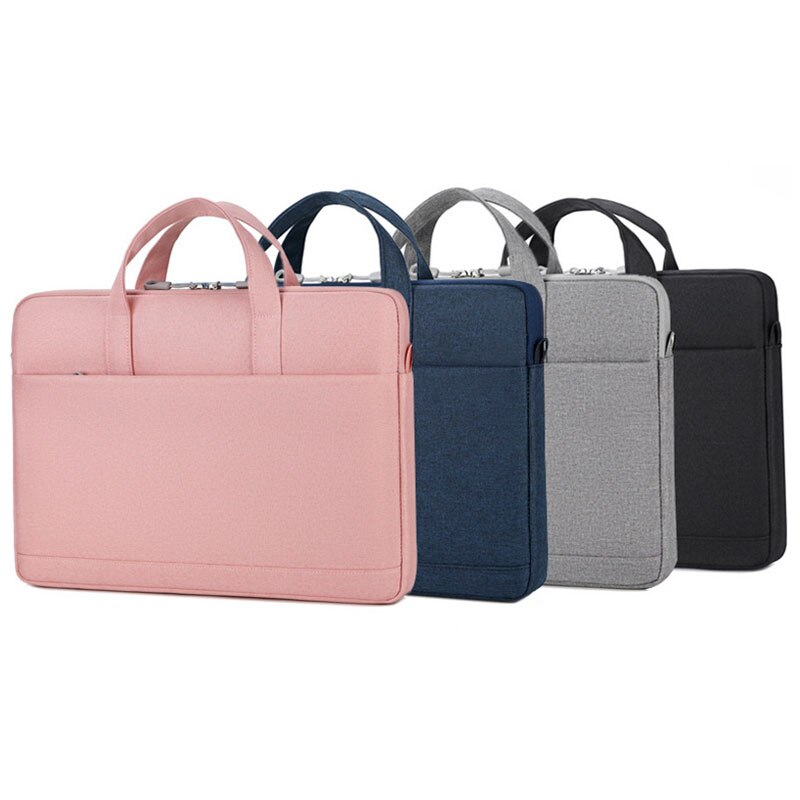 Bolsas de hombro impermeables, funda para portátil, funda de transporte para Macbook Air Pro hp, funda para ordenador portátil de Color sólido, bolsa para Notebook, hombres y mujeres