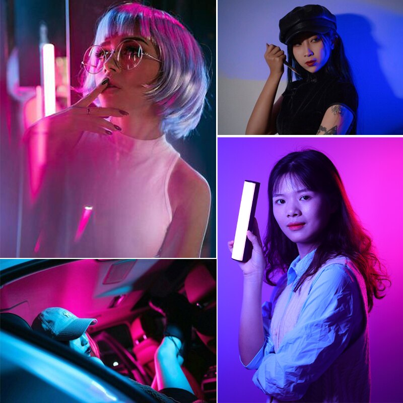 SOONPHO P12 LED RGB Photography Lighting Stick Handheld Soft Light Tube Stick Video Lamp For Photography Studio