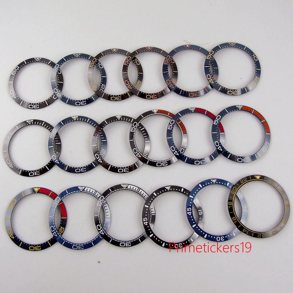 Ceramic Watch Bezel Insert Ring 38mm Fit For 40mm Men Watches Wristwatch Parts