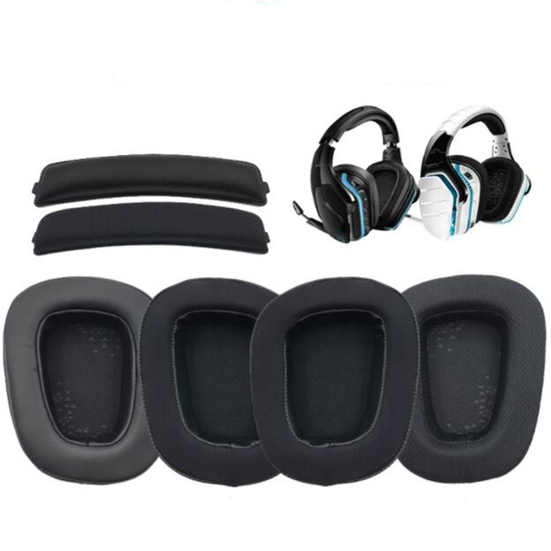 Coussinets d'oreille en mousse pour Logitech G633 G933s, housses de coussinets d'oreille de remplacement pour casque Logitech G935 G933