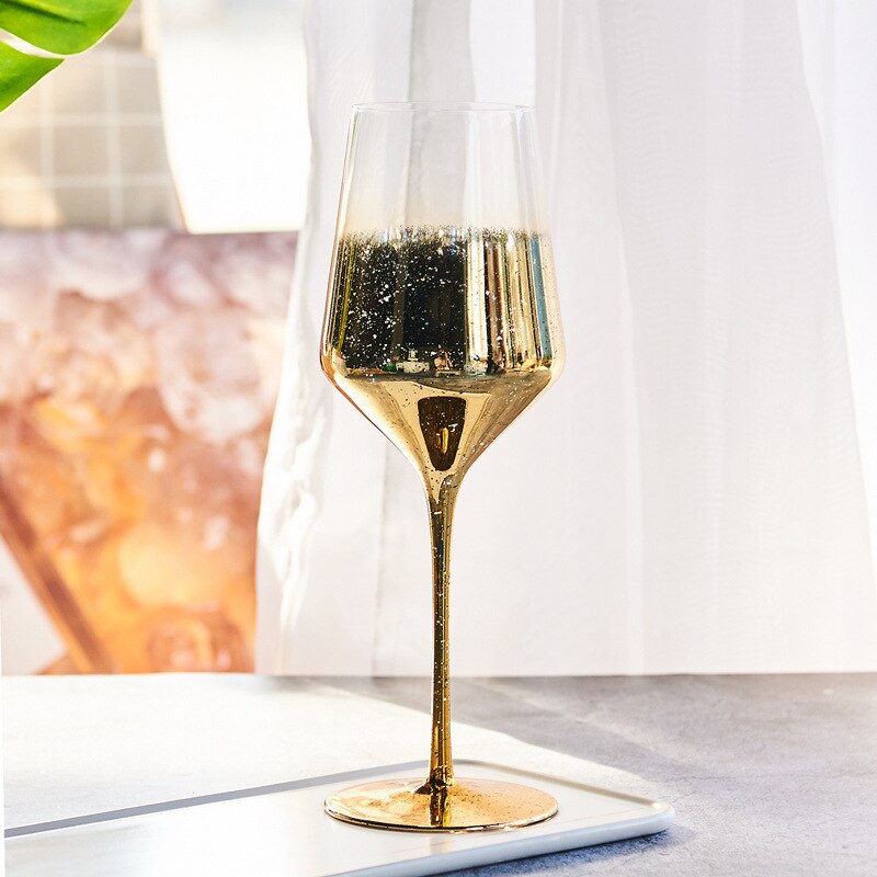 Star sky bägare ins nordisk stil högfärg netto rött vinkopp dekoration vinkopp prydnad vin skåp inredning: B