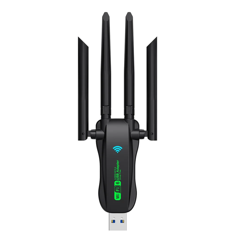 WiFi 6 AX900 USB Adapter Bluetooth 5.4 Dual Band Antennas 2.4G 5G WiFi6 Network Card Wireless Receiver Driver Free for WIN 10 11