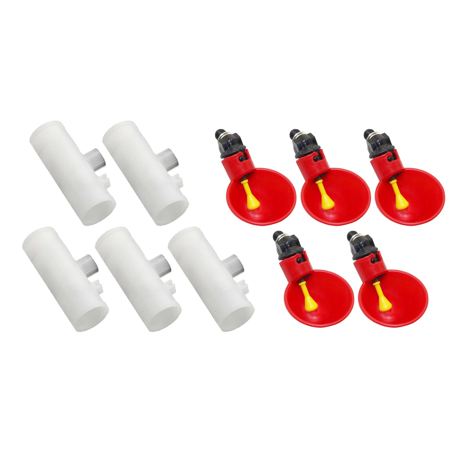 5pcs Chicken Drinker Drinking Cups for Chickens Quail Waterer Bowl Automatic Poultry Coop Feeder Water Drinking Cups