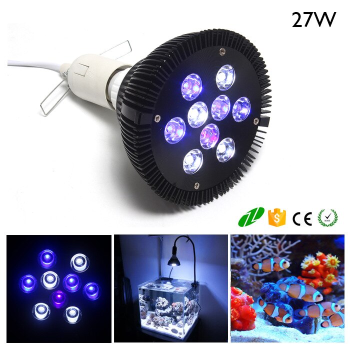 Aqua rium Licht Lamp Voor Coral Reef aqua tic Dieren 27W Diamond aqua vissen LED maanlicht led voor marine aqua rium reef