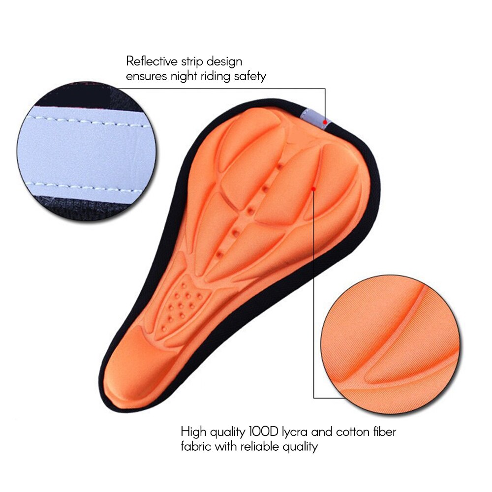 KKMOON Bike Seat Covers Bicycle Sponge Cushion Cover Soft 3D High Bounce Bicycle Seat Outdoor Bicycle Sports Protection Pad