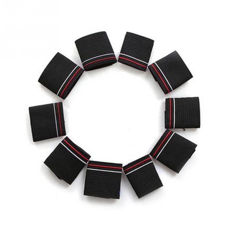 Essential Basketball Fans Flexible Finger Protector Guard Support Stretchy Sports Aid Band Basketball Accessories 10Pcs/set