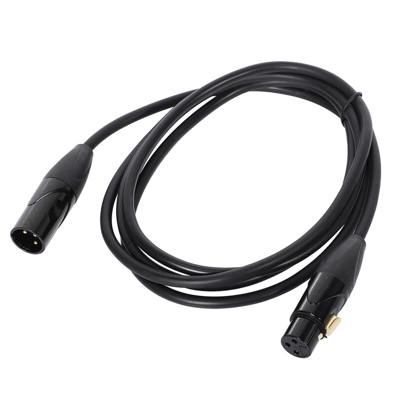 3 Pin XLR Male to Female Microphone Extension Cable Audio Extension Cables Cord Wire Line Black for Microphone