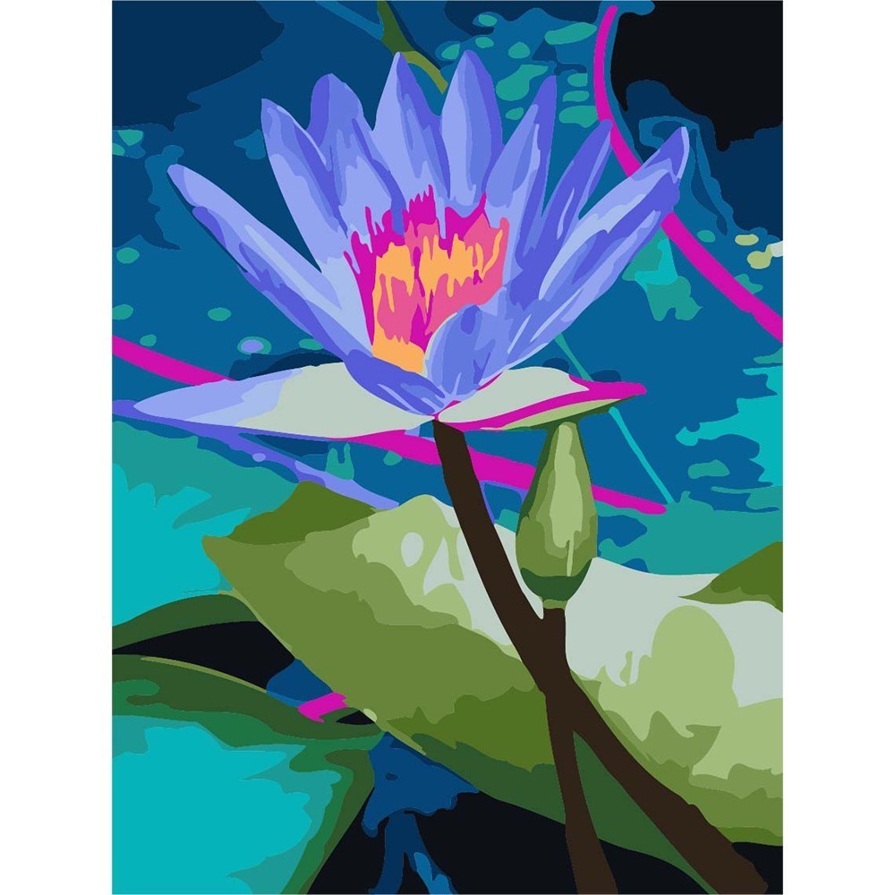 Azqsd Bloemen Schilderen Nummers Handgeschilderd Frameloze Olieverf Vaas Acryl Verf Op Canvas Voor Home Decor A527: SZYH-A609
