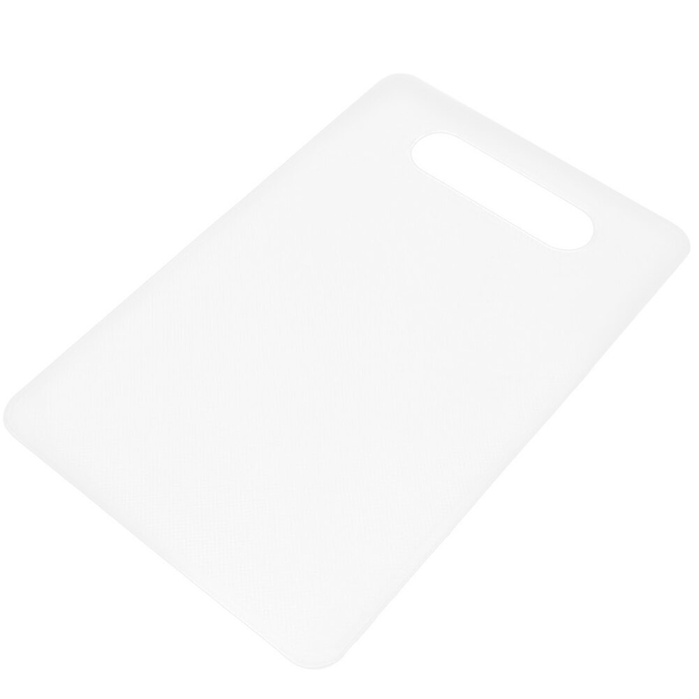 Non-Slip Kunststof Hakblok Hangen Gat Snijplank Voedsel Snijden Blok Mat Koken Levert Fruit Groente Snijden Keukengereedschap: WHITE
