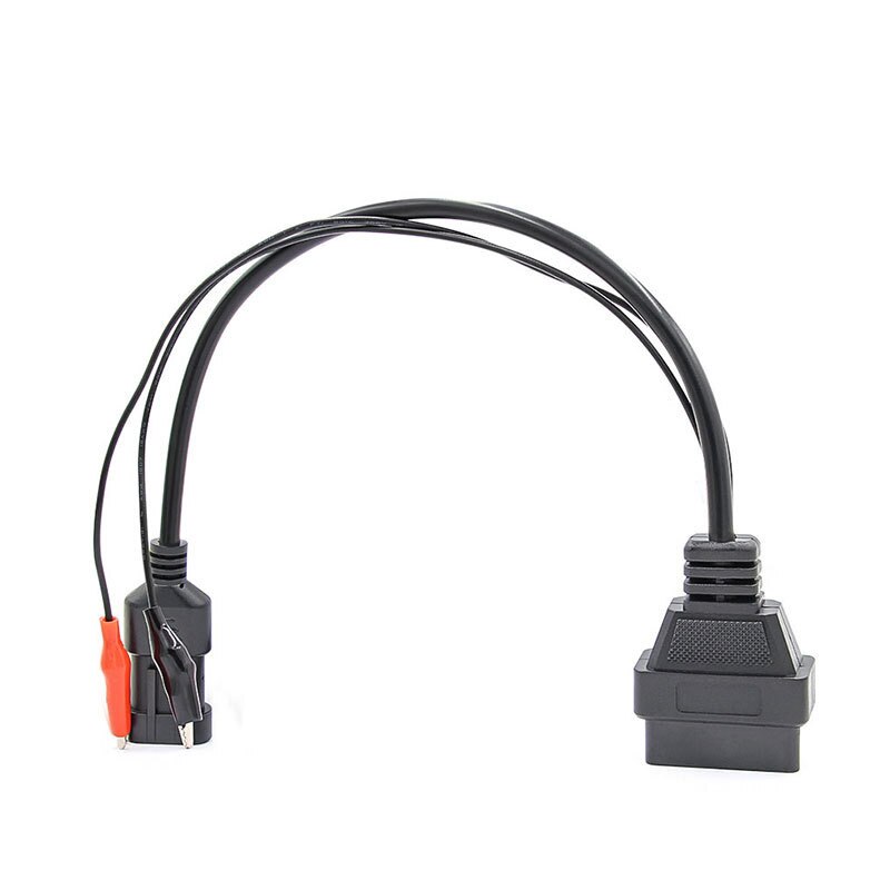 Auto bil kabel obd til fiat 3 pin diagnostisk kabel til fiat 3 pin alfa lancia  to 16 pin obdii obd 2 obd-ii stik adapter