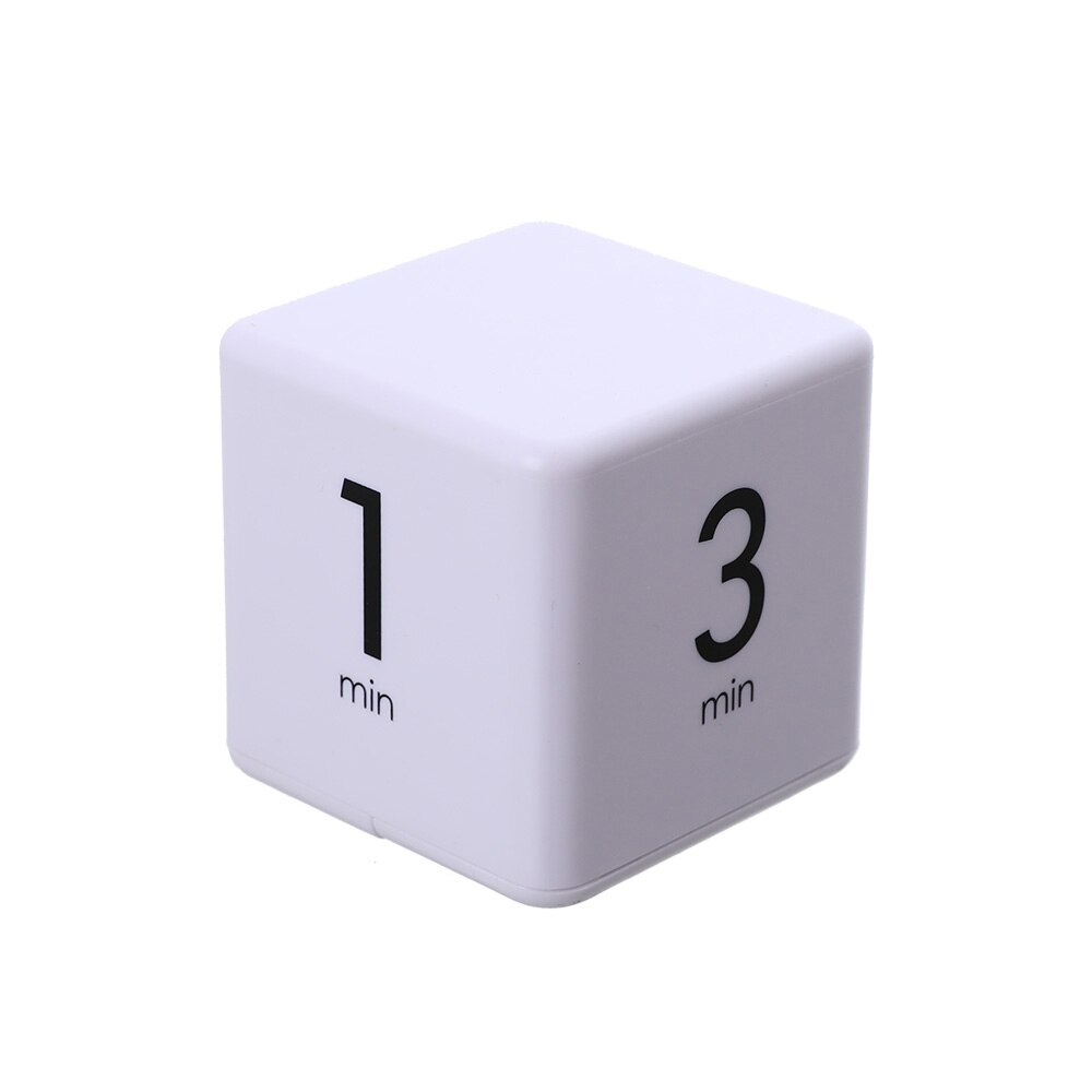Cube Home Timer Square Cooking Count Up Countdown Alarm Sleep Stopwatch Clock For Time Management Kids Timer Workout Timer: 1-10 min