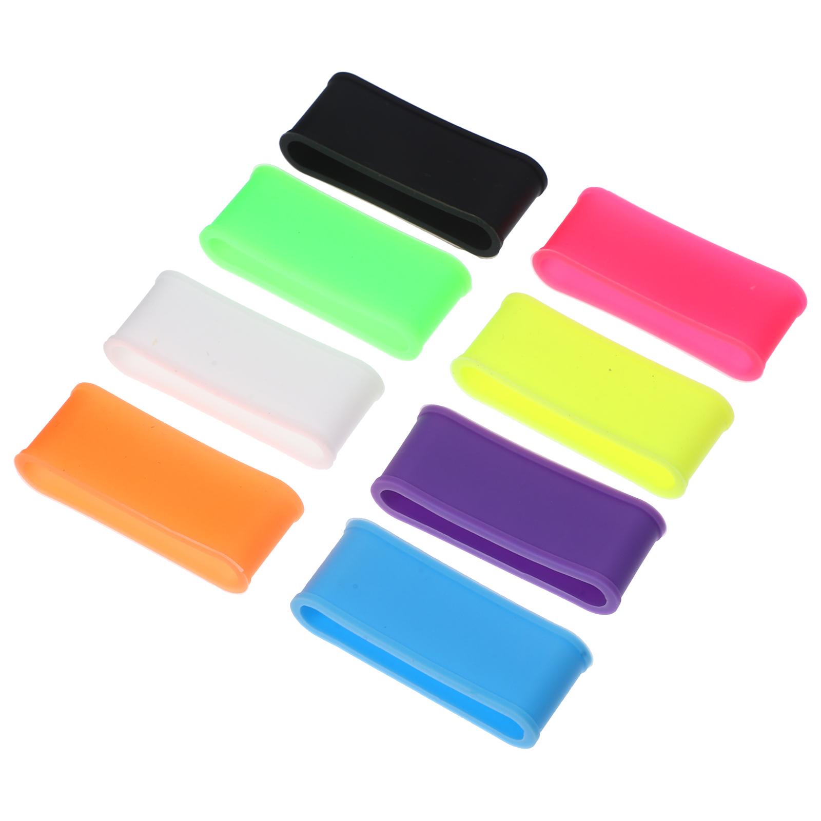 8 Pcs Racket Anti-slip Ring Tennis Overgrips Outdoor Protector Reusable Silica Gel Band