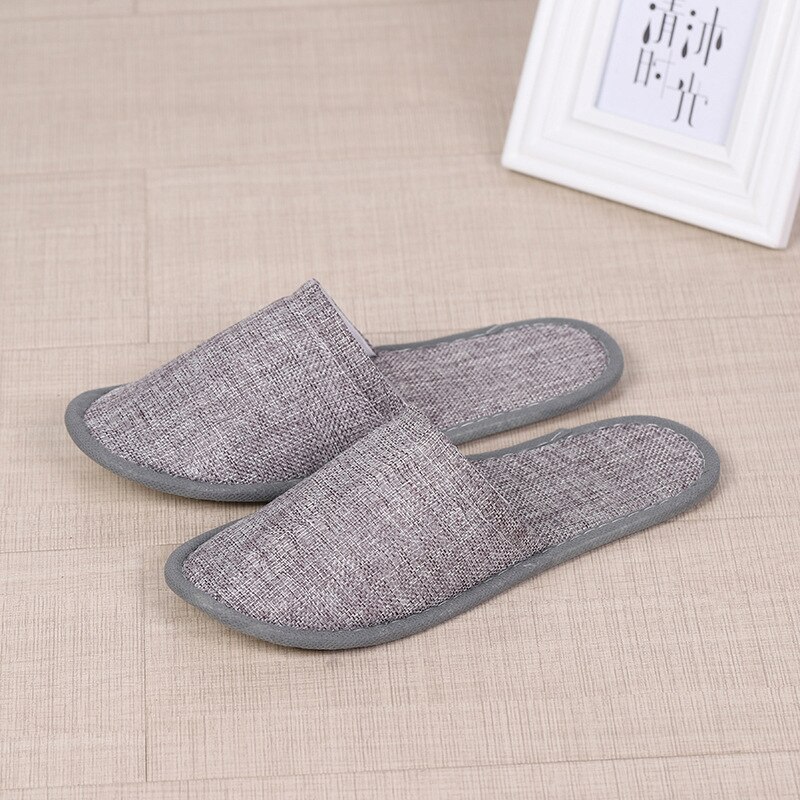 Simple Slippers Men Women Hotel Travel Spa Portable Slippers Solid Folding House Home Floor Towel Slippers Indoor: 6