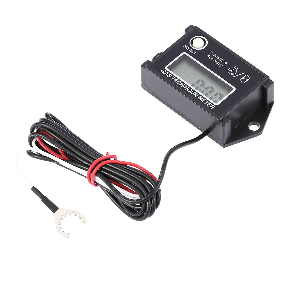 LCD Digital Display Tachometer Tach/Hour Meter RPM Tester for 2/4 Stroke Engine Motorcycles digital Tachometer timer