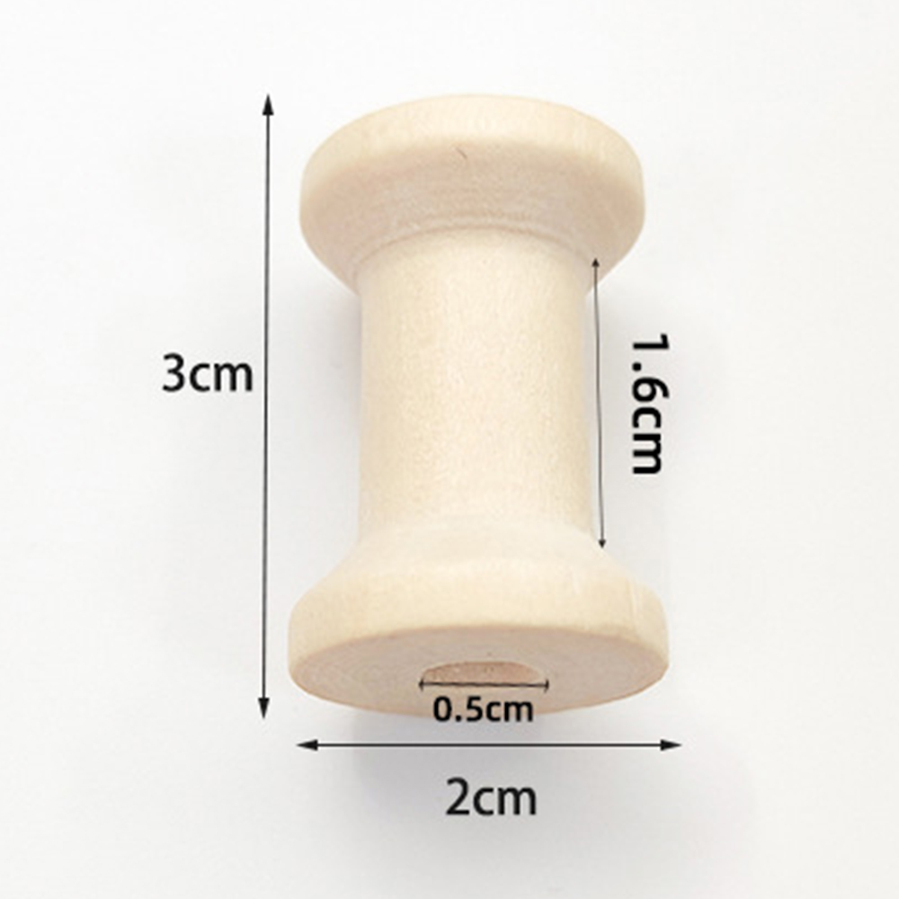 Bobinas de madera para manualidades, carretes de hilo vacíos para hilo, cintas de alambre, carrete, accesorios de costura, herramientas para manualidades de madera, 100/50/20/10/5 uds.