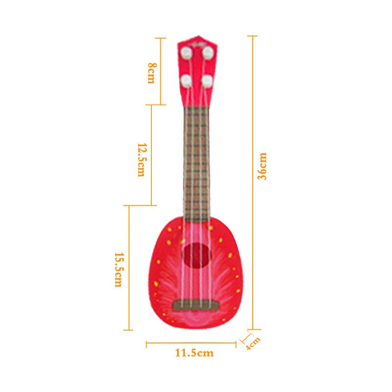 Kinderen Gitaar Speelgoed Fruit Gitaar Ukulele Kinderen Muziekinstrument Speelgoed Educatief Site: Strawberry