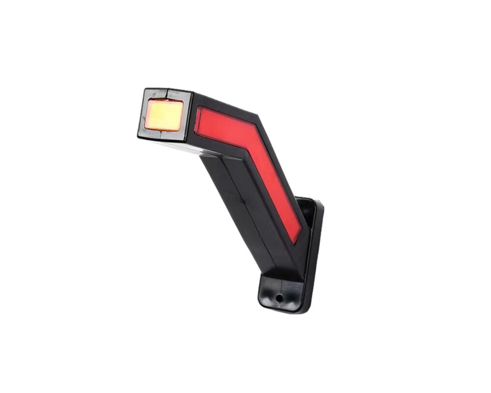 1Pair Waterproof Trailer LED Side Marker Lighting Outline Marker Truck Light Neon Stalk Side Marker Light For Trailer 12-24V