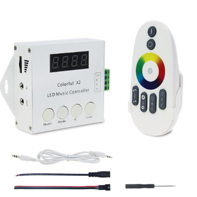 sp601 5-24v Symphony of Lights with RF WIFI Bluetooth Atmosphere controller for WS2801 WS2811 WS2812B SK6812 ws2815 LED strip: colorful2 1000pixels
