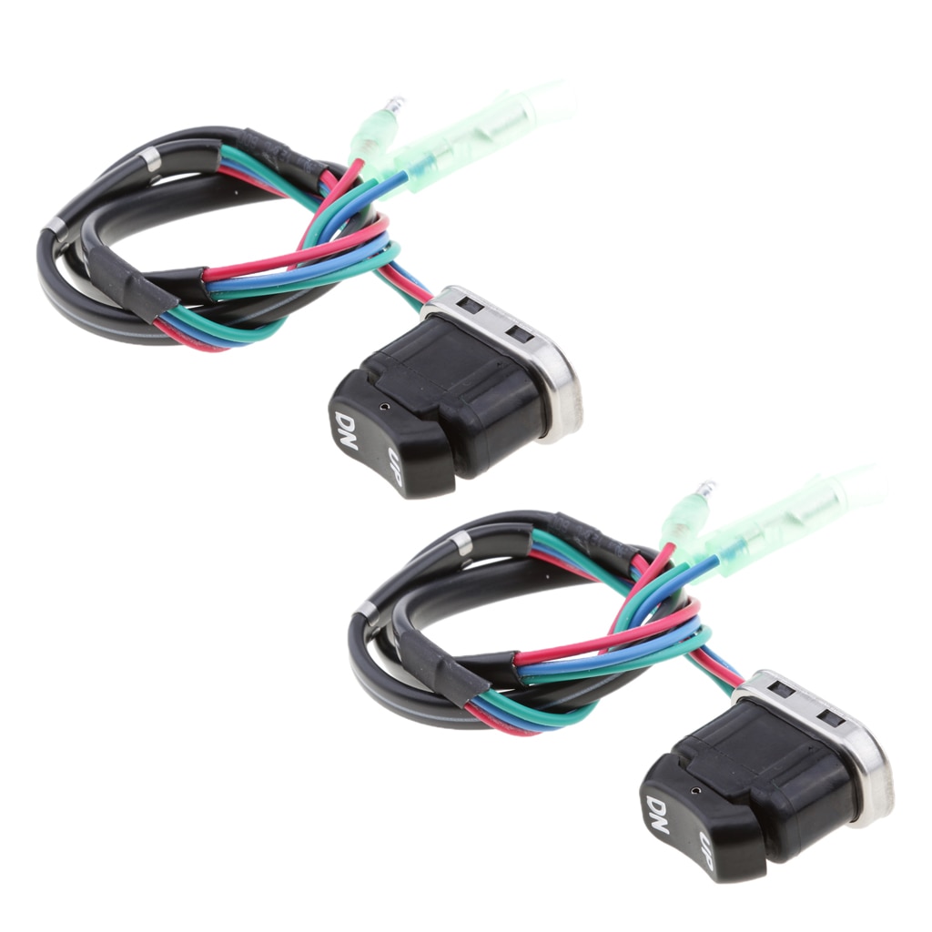 2 Stck Stiefel trimmen Schalter Marine trimmen Neigung Schalter Für Yamaha 4 4-takt Außenbordmotor Motor- Stecker &Ampere; abspielen Stiefel Zubehör Marine
