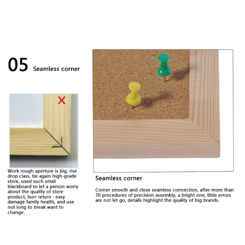 Whiteboard Drawing Message Cork Board Wood Frame Whiteboard Drawing Boards Combination Bulletin Magnetic Marker Board