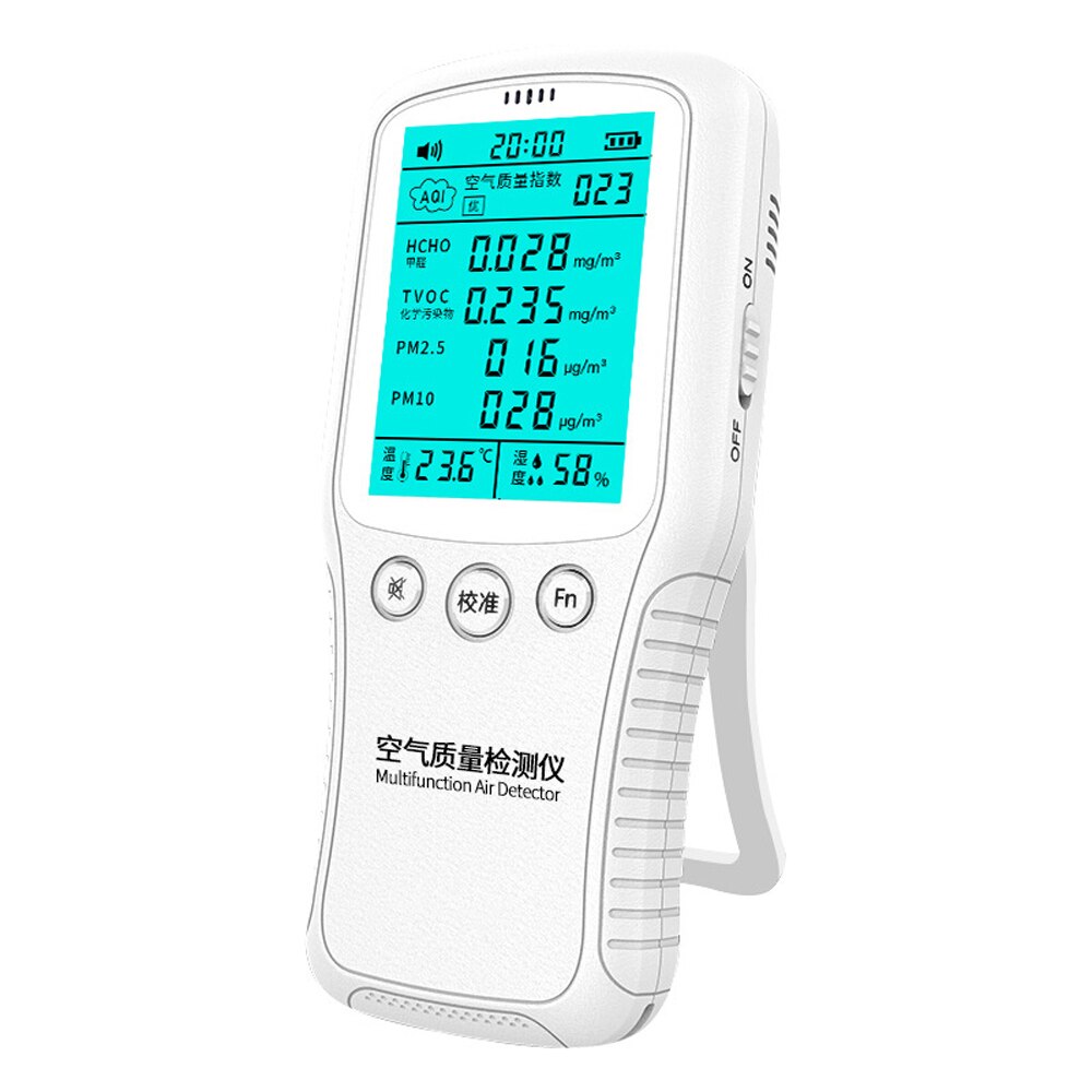 Portable Digital Formaldehyde Detector Multifunctional Hygrothermograph PM2.5/PM10 Tester Air Monitor Air Analyzer