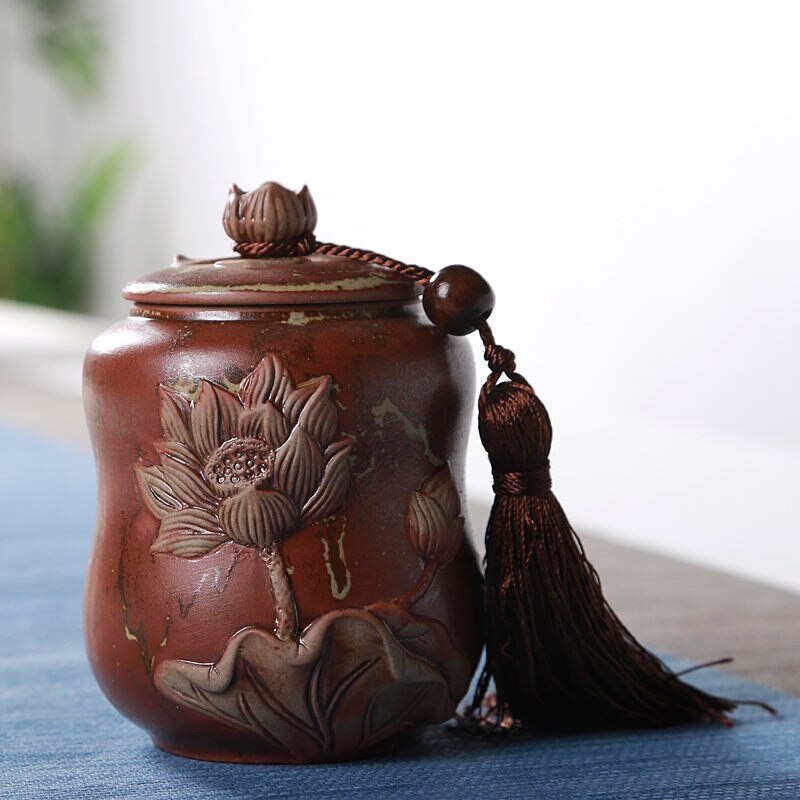 Theecontainer keramische verzegelde blikken voedselpot kruiden suikerpot huishoudelijke thee koffie opslagflessen en potten: 10