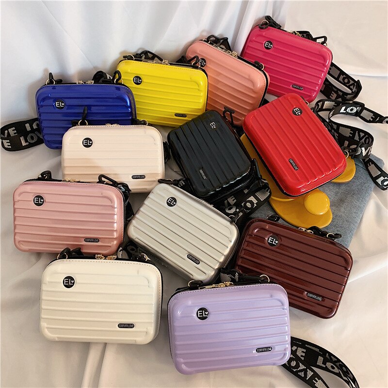 Handtaschen Frauen Taschen Neue Trend Mini Koffer bilden praktisch Taschen Platz Kasten Breite Schulter Riemen Taschen Für mädchen