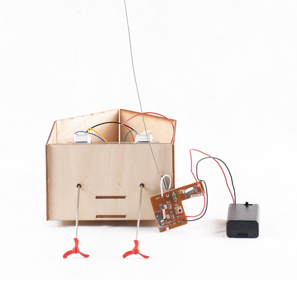 Diy Remote Control Boat No. 96 With Remote Control Scientific Educational Toys Diy Assembled Materials Package