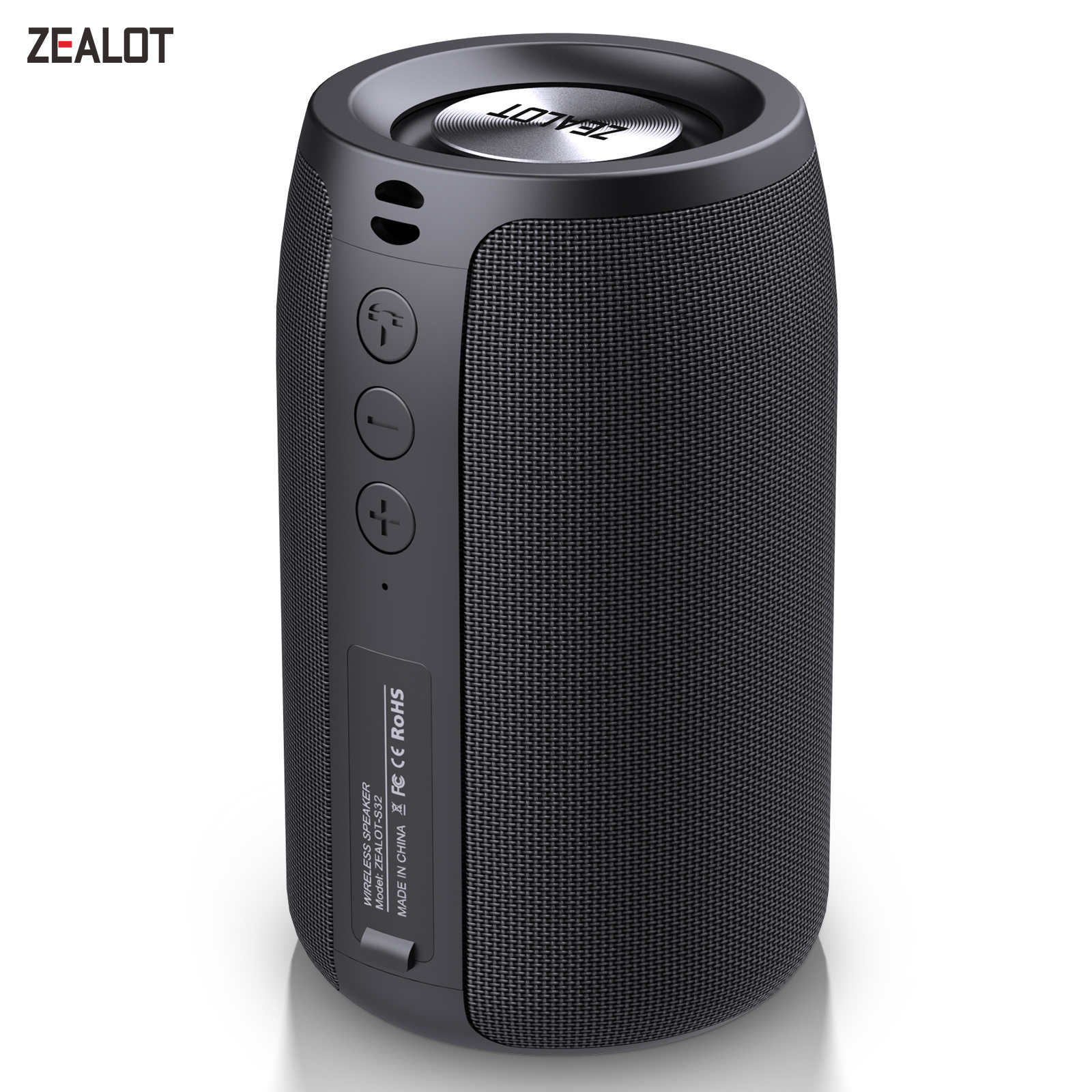 Ijveraar S32 Draadloze Bluetooth Speaker Mini Draagbare Hifi Subwoofer Luidspreker Met Fm Radio Kolom Ondersteuning Tf, Tws, usb Flash Drive