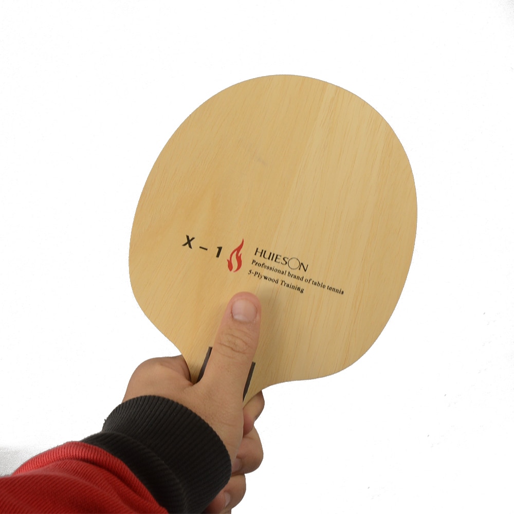 Huieson 5 Ply Wood Table Tennis Blade Lightweight and Non-Bouncy Blade for Table Tennis Learners Kids Entry Level Racket X1