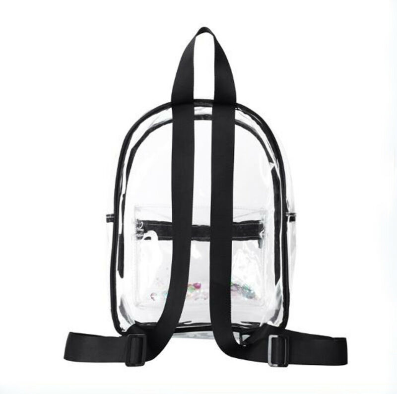 Transparent Bags Clear PVC Backpack Travel School Bag rucksack Security Unisex