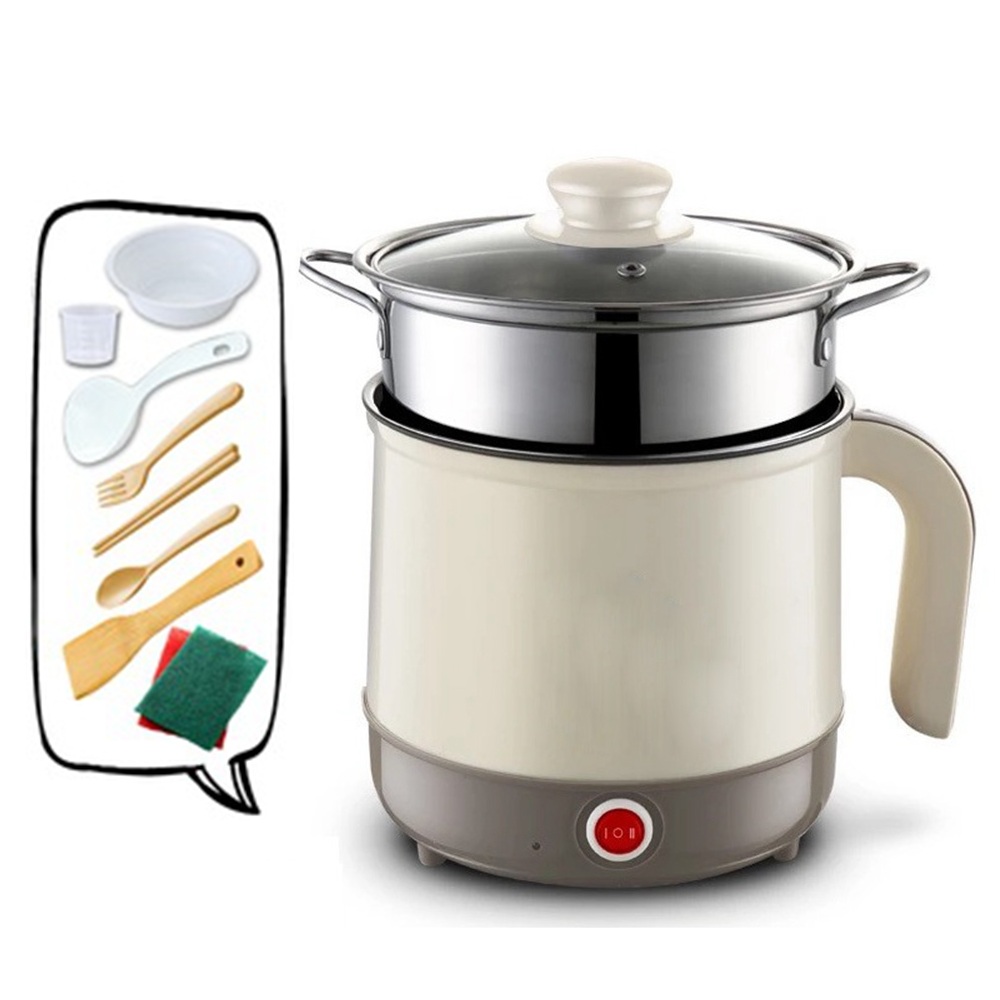 DMWD 220V Multifunctional Electric Cooking Pot Steaming / Boiling / Stewing Mini Hotpot Non-stick Egg Cooker For 1-2 People