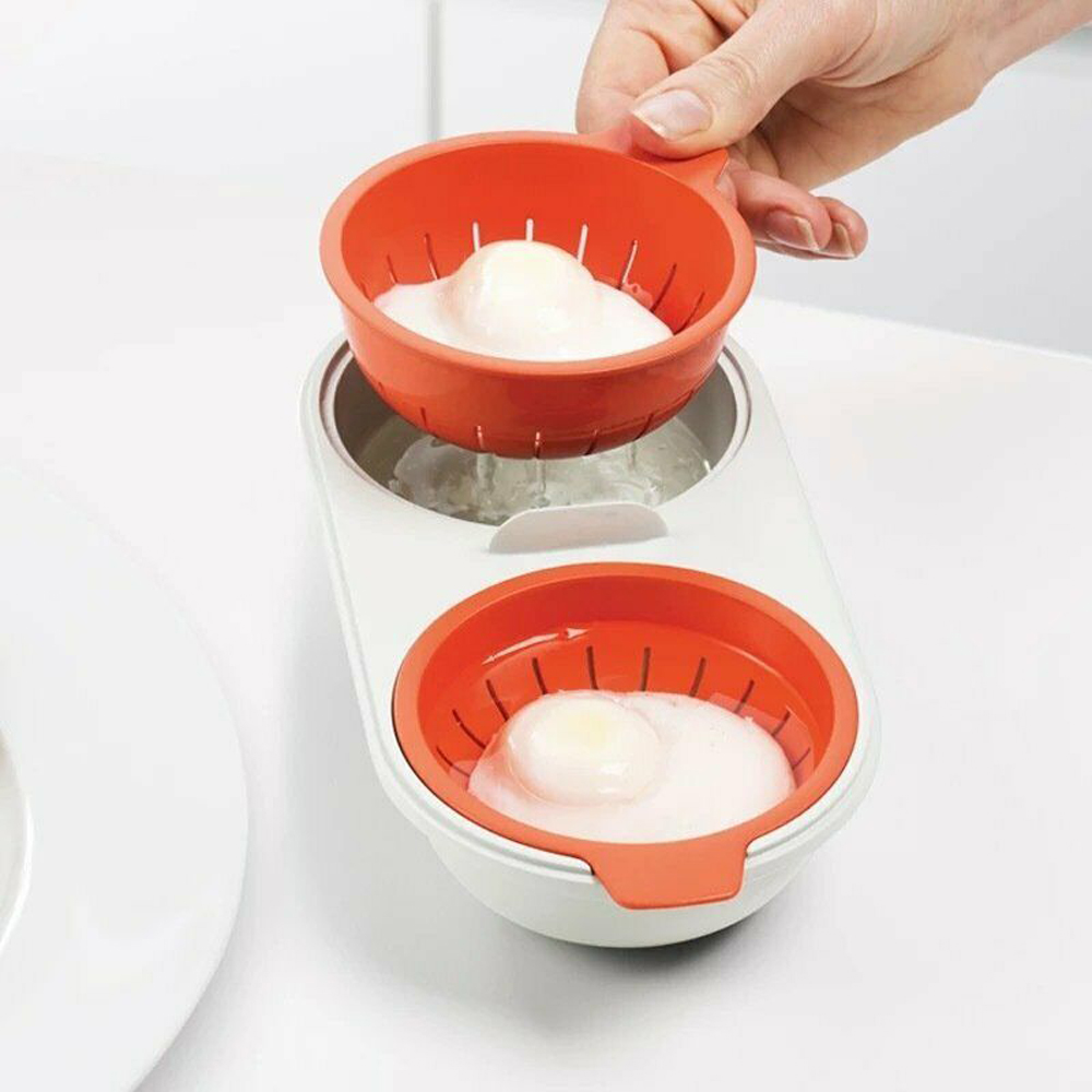 Pocher à œufs au micro-ondes, ustensile de cuisine de alimentaire, Double tasse, chaudière à œufs vapeur, outils de cuisson au four à micro-ondes