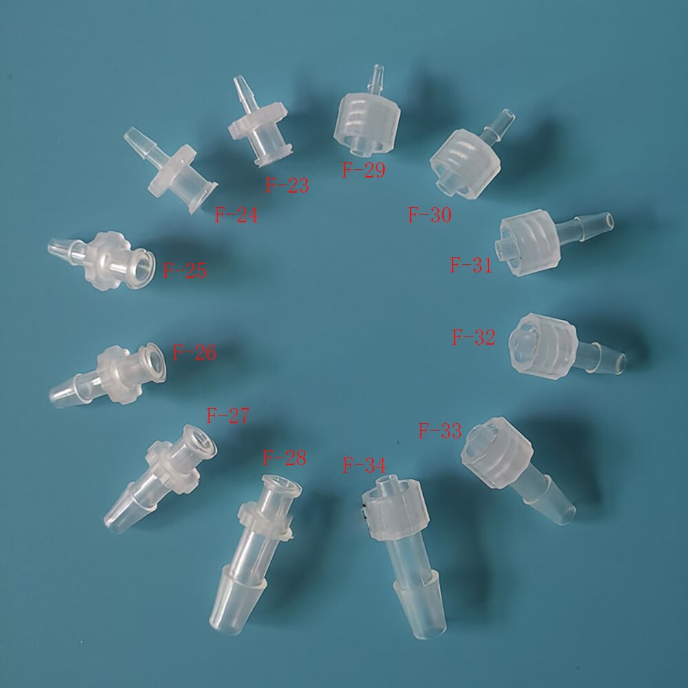 Luer-sperren Adapter PP Kunststoff Luft Ventil Rohr Abgabe Kleber Subpackaging Spritze Fass Montage Anschluss
