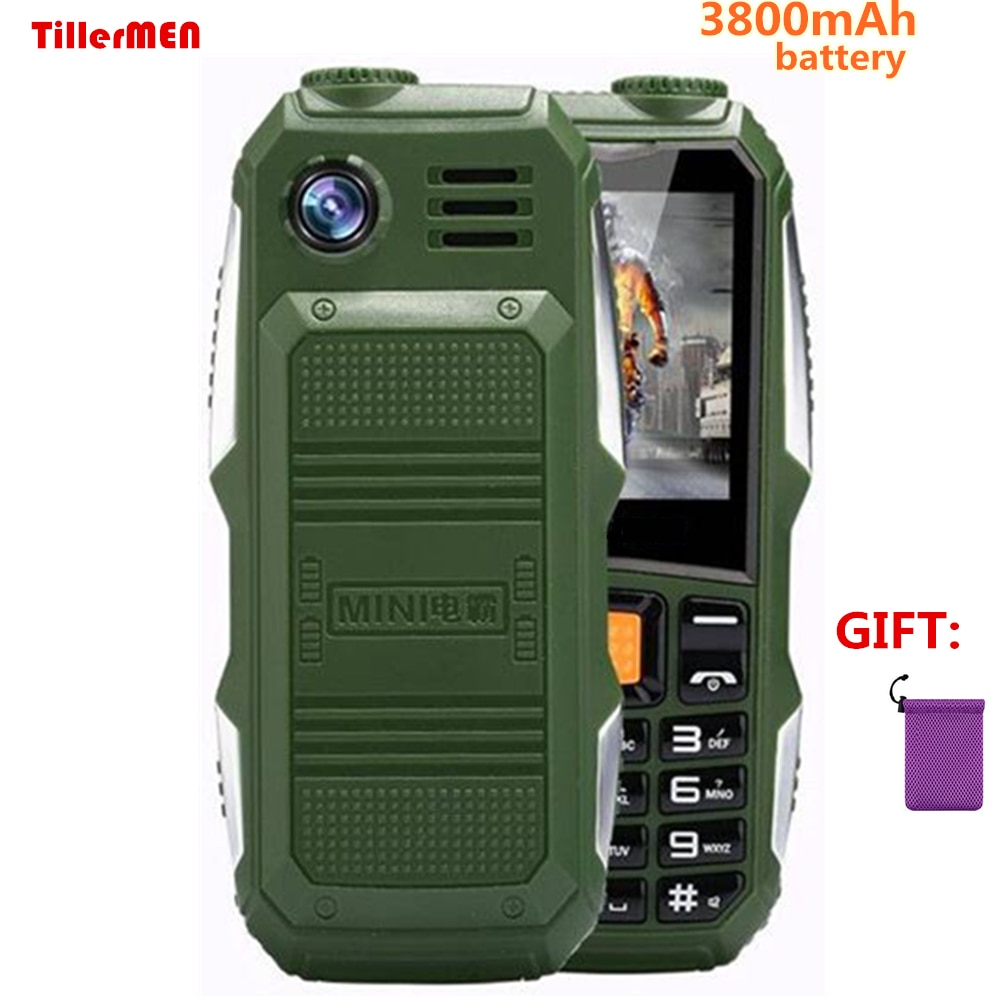 Grote batterij 3800 mAh Telefoon Dual sim GSM stofdicht schokbestendig mobiele Telefoon grote torch Speaker Senior Elder mobiele telefoon Rusland SOS