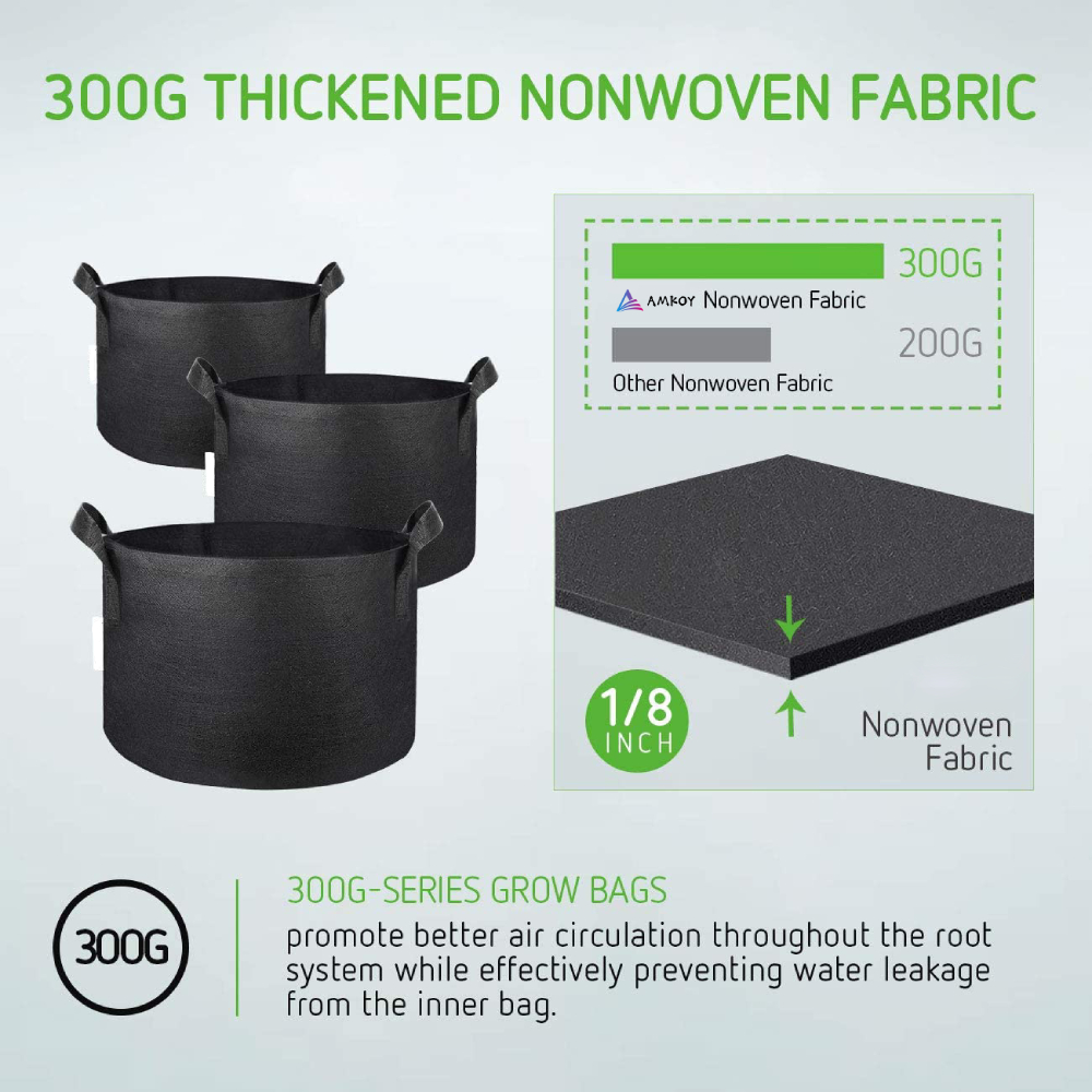 AMKOY 1-10 Gallonen Stoff Garten Kartoffel Wachsen Container Tasche Anlage Samen Wachsenden Tasche Blume Töpfe Gemüse Pflanzer Werkzeug mit Griff