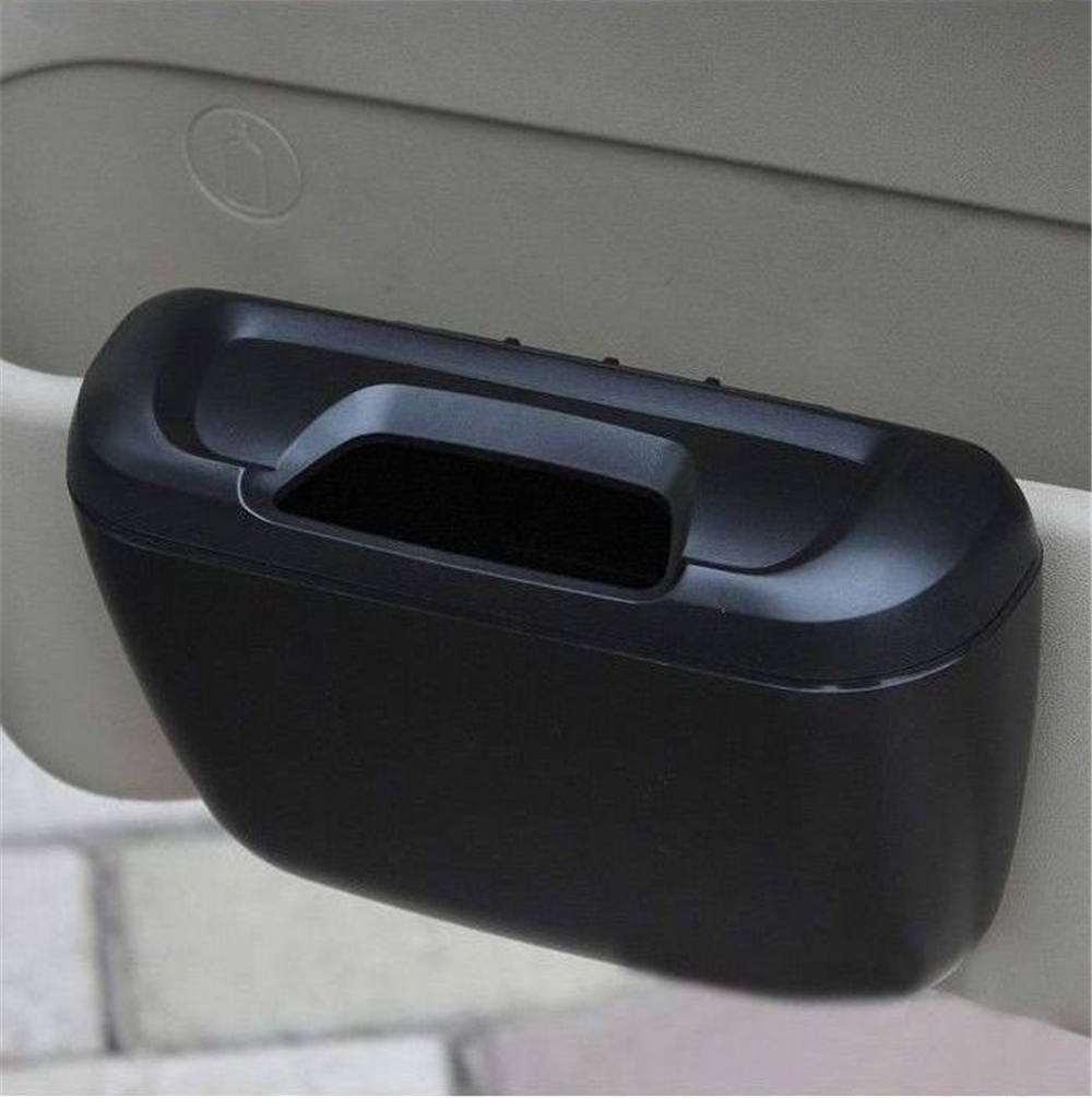 Bil søppelkasse søppel støvveske boks oppbevaringsveske biloppbevaringsveske klemme klistremerke søppelbøtte