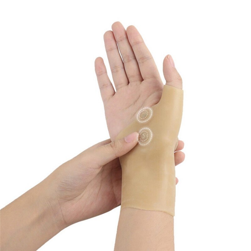 Magnetische Therapie Pols Gel Tendinitis Brace Silicone Thumb Handschoen Ondersteuning Corrector Voor Hand Artritis Pijn