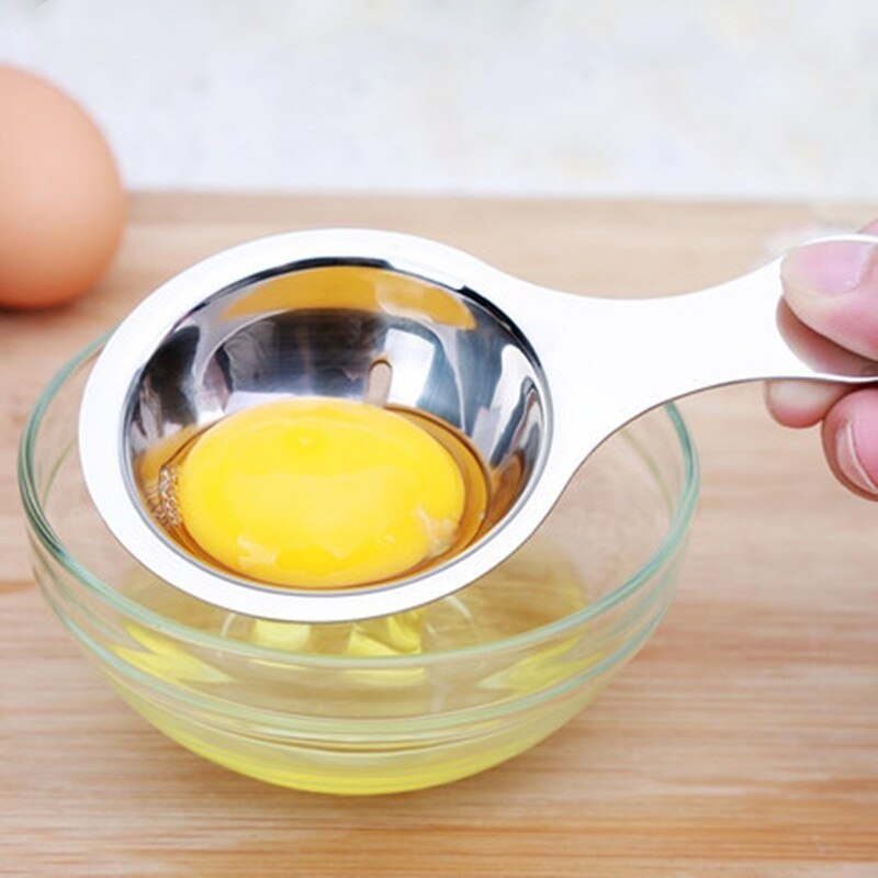 Eiwit Separator Yolk Filter Extractor Roestvrij Stalen Lepel Keuken Divider Gadgets Extractor Scheitrechter Koken Tool