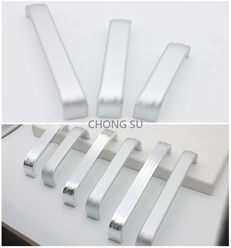 2pcs Length 96 128 160 192 224mm 305/306-Type Cabinet Handle Kitchen Handle Drawer Knob Aluminum Alloy Wardrobe Door Handles