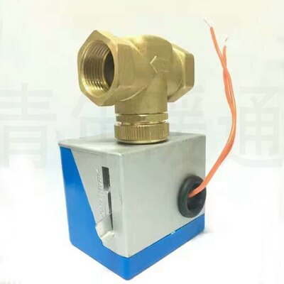 Fan Coil Electric Valve DN20 DN25 Central Air Conditioning Two-way Valve Three-way Valve Electric Actuator: Type3