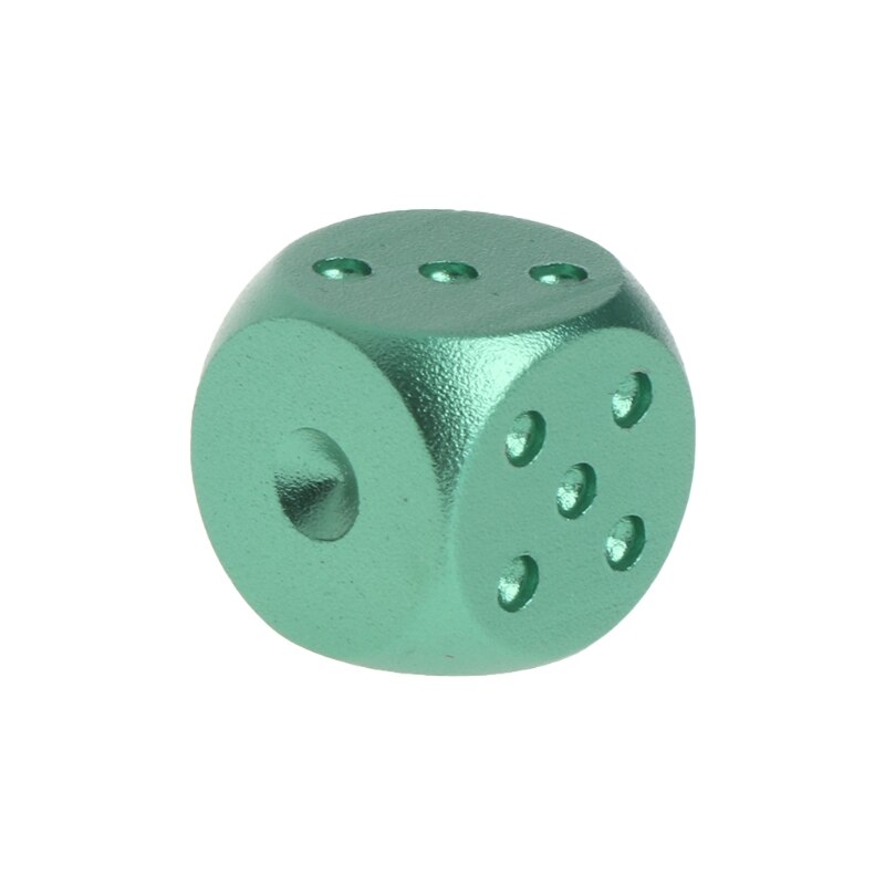 Diques alumínio poliédrica metal sólido clube barra de dados jogando jogo ferramenta 16x16x16mm q22f