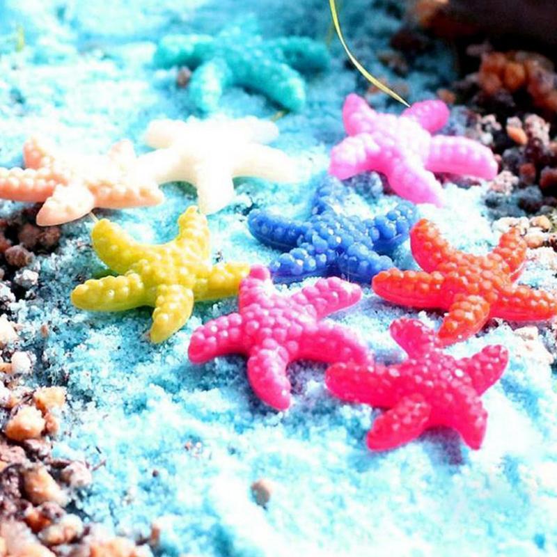5 pces/20 pces resina bonito miniatura tanque de peixes paisagem ornamentos de aquário decoração especial pequeno plano-fundo dril