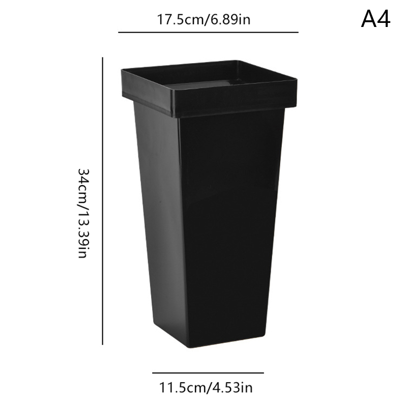 Plastics Umbrella Holder Free Standing Flower Bucket Flower Shop Flower Storage Bucket Port Style Square Flower Bucket: Burgundy