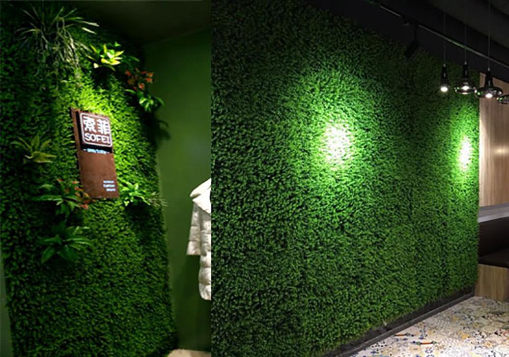 Kunstgræs lejlighed terrasse indretning vægdekoration baghave dekorationer