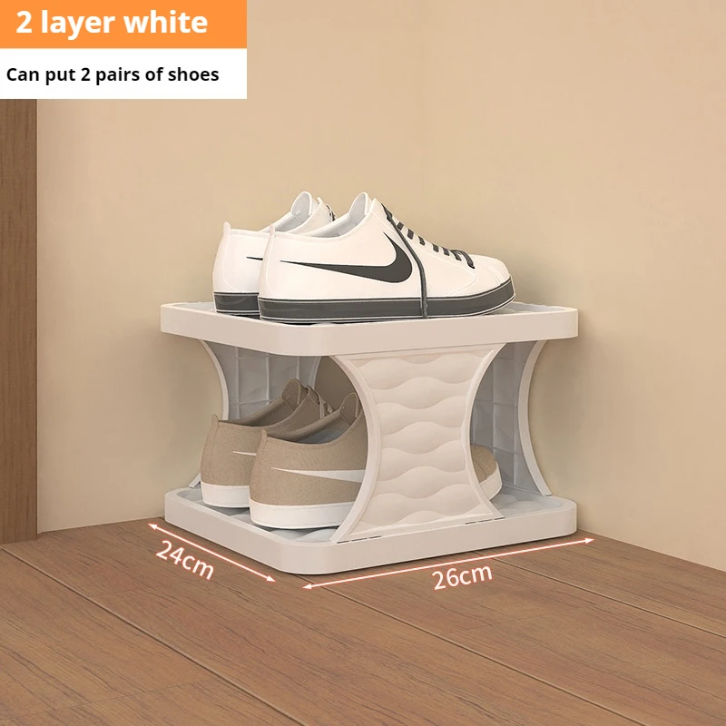Schuhregal, Schuh-Organizer mit mehrschichtigem farbigem Schrank, Schuhregale, einfaches Schuhregal, abnehmbare Schuhregale für Schlafzimmer
